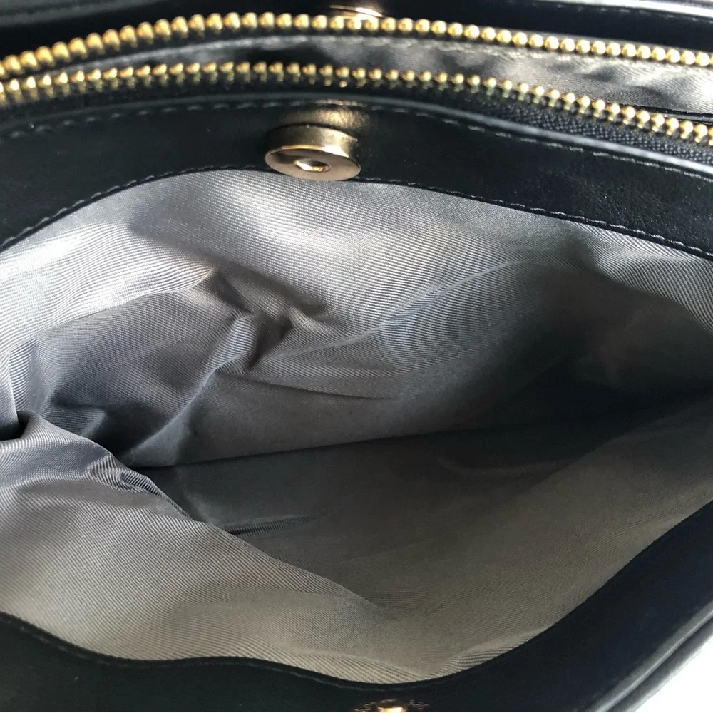 Alfani Moira Dome Satchel, Black, NWT